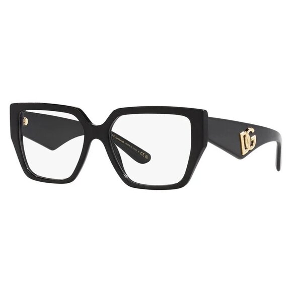 NEW DOLCE&GABBANA BLACK WOMEN EYEGLASSES DOLCE&GABBANA - Picture 1 of 4